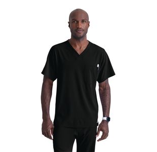 Sk0112 Unisex V Scrub Top Black M