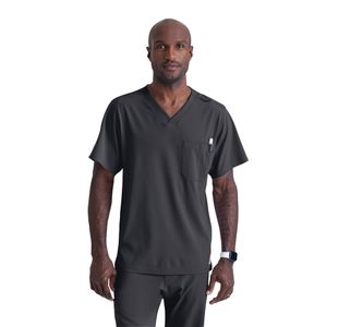 Sk0112 Unisex V Scrub Top Pewter Xl
