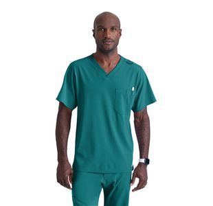Sk0112 Unisex V Scrub Top Teal M