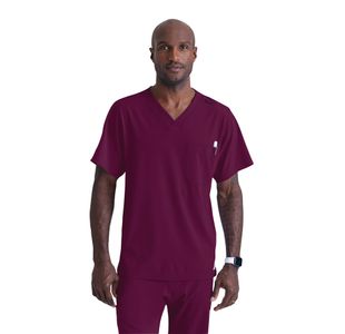 Sk0112 Unisex V Scrub Top Wine L