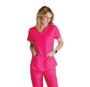 Breeze Womens Scrub Top Vib Pink 2Xl
