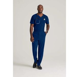 One Velocity Scrub Top Indigo 4Xl