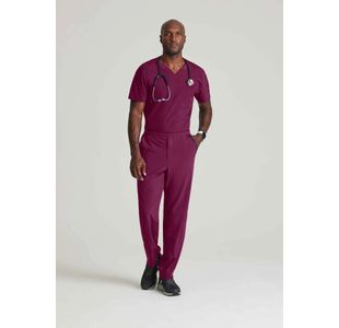 One Velocity Scrub Top Wine 2Xl
