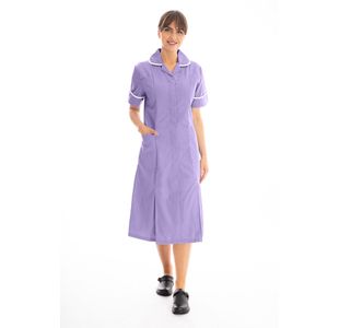 Nursing Dress Lilac/White 38