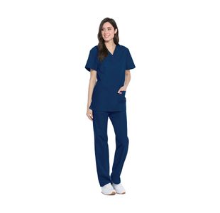 Unisex Scrub Set Top/Trs Navy Xs