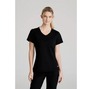 Flow Knit Scrub Top Black 5Xl