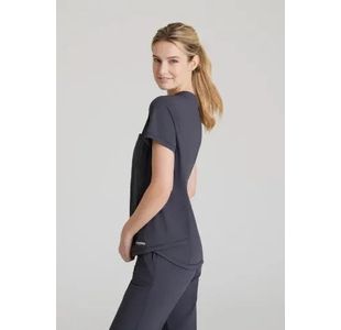 Flow Knit Scrub Top Pewter 2Xl