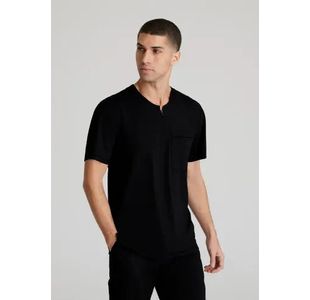 Flex Knit Scrub Top Black 2Xl