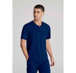 Flex Knit Scrub Top Navy 4Xl