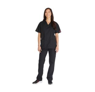 Signature Scrub Top Black Xs