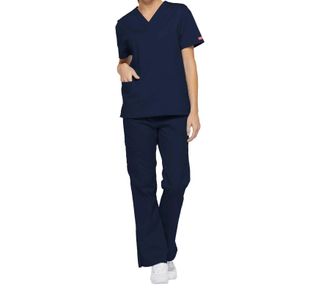 Signature Scrub Top Navy 2Xs