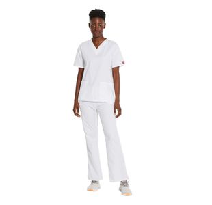 Signature Scrub Top White Xs