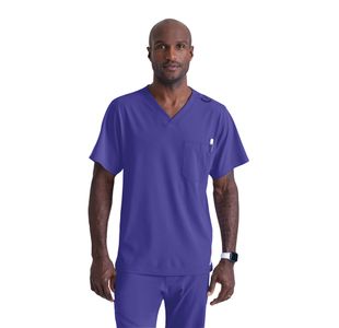 Sk0112 Unisex V Scrub Top Grape M