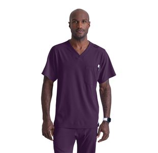 Sk0112 Unisex V Scrub Top Egpl S