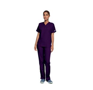 4700 Unisex Scrub Top Eggplant 2Xs