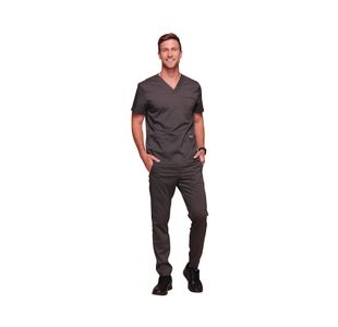 Revolution Scrub Top Pewter Xs