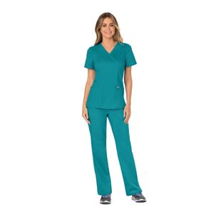 Revolution Mock Wrap Top Teal Xl