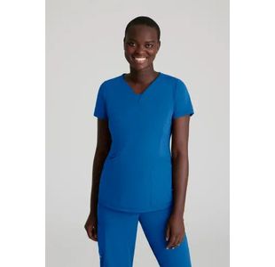 Serene Knit Scrub Top Ro Blue 3Xl