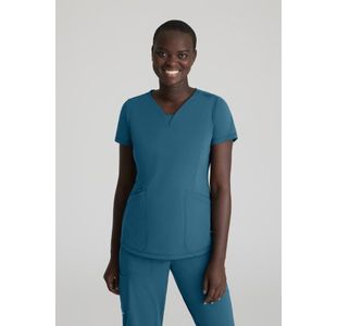Serene Knit Scrub Top Bah Blue 2Xl