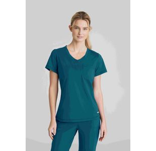 Flow Knit Scrub Top Bahama Blue 2Xl