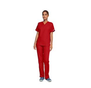 4700 Unisex Scrub Top Red L