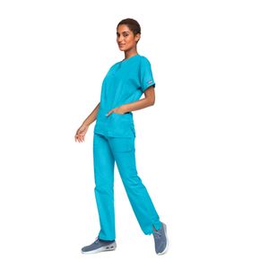 4700 Unisex Scrub Top Turquoise Xl