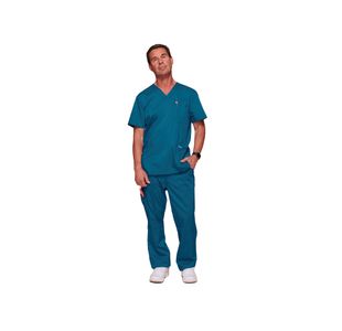 Revolution Scrub Top Car Blue S