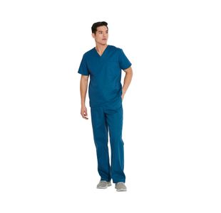 Signature Scrub Top Carib Blue 2Xs
