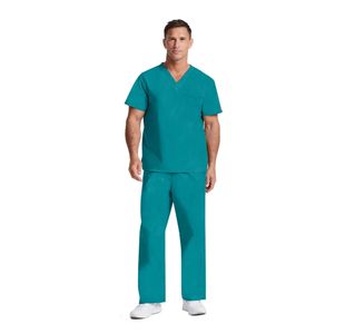 Signature Scrub Top Teal 2Xl