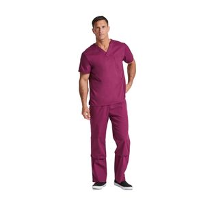 Signature Scrub Top Wine L
