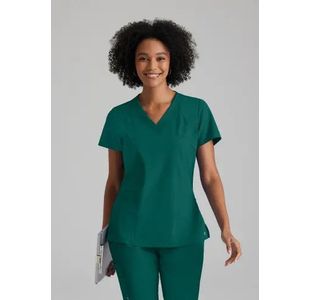 One Racer Scrub Top Hunt Grn 2Xl