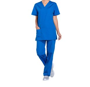 Prof V-Neck Scrub Top Ro Blue 2Xs