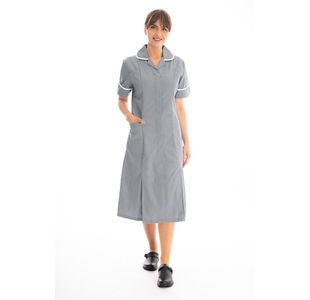 Nursing Dress Storm Grey/White 30