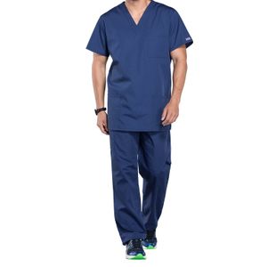 Prof V-Neck Scrub Top Navy 3Xl