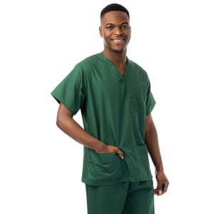 Unisex Lwt Scrub Top Bottle Grn Xl