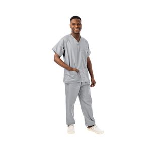 Unisex Lwt Scrub Top Pale Grey L