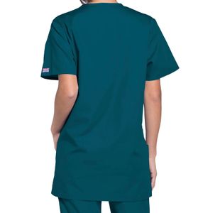 Prof V-Neck Scrub Top Carib Blue 2Xl