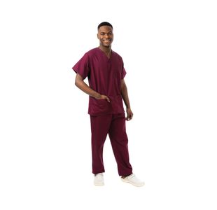 Unisex Lwt Scrub Top Maroon 3Xl