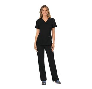 Revolution Mock Wrap Top Black L