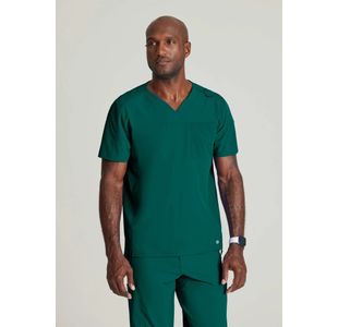 One Velocity Scrub Top Hunt Grn 3Xl