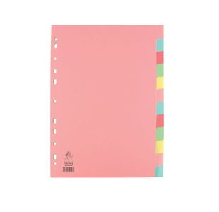 A4 Manilla Divider 12-Part Pink