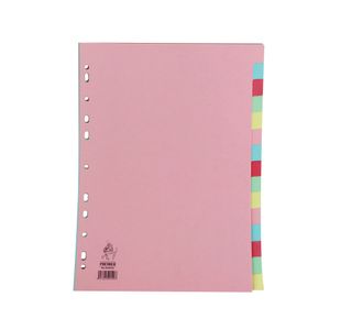 A4 Manilla Divider 15-Part Pink