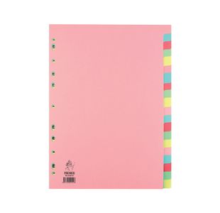 A4 Manilla Divider 20-Part Pink