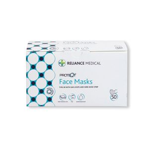 Disposable 3-Ply Face Masks Pk50