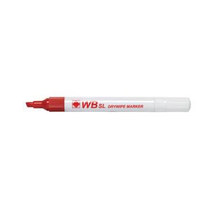 Red Whiteboard Markers Chisel Pk10