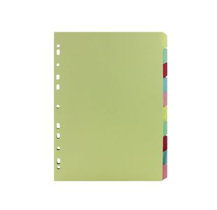 A4 Manilla Divider 10-Part Green