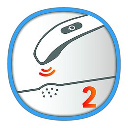 Icon – Anwendung 02 – Ansetzen und Wärme aktivieren Icon – Anwendung 02 – Ansetzen und Wärme aktivieren