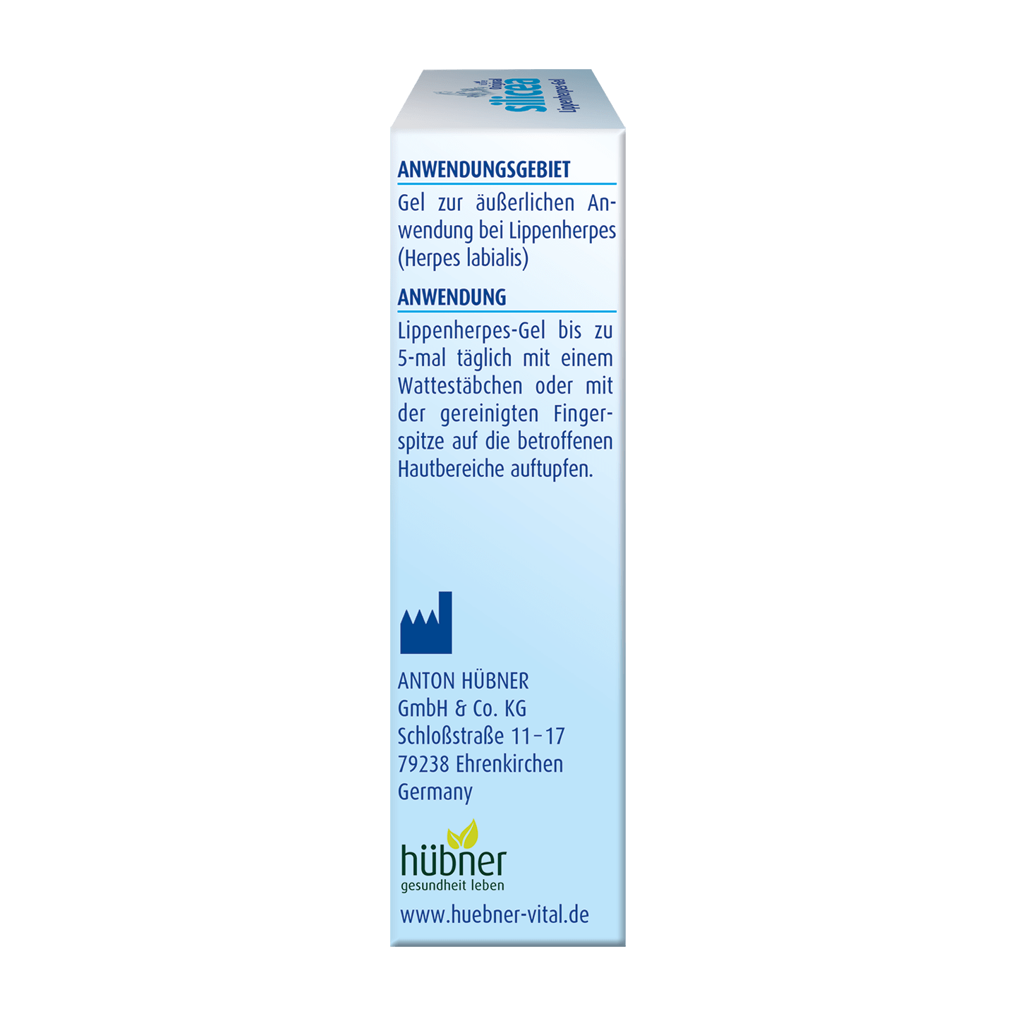 Hübner Original silicea® Cold Sore Gel