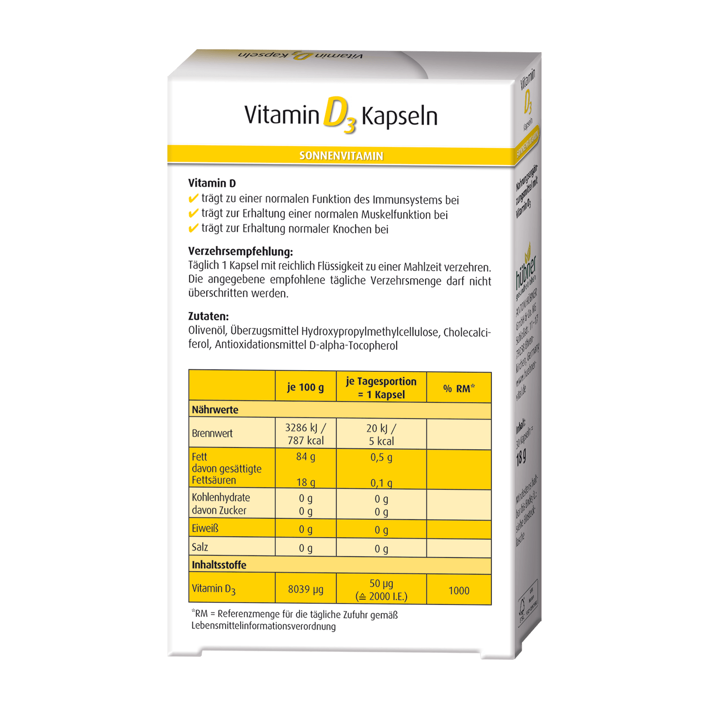  Vitamin D3 Capsules