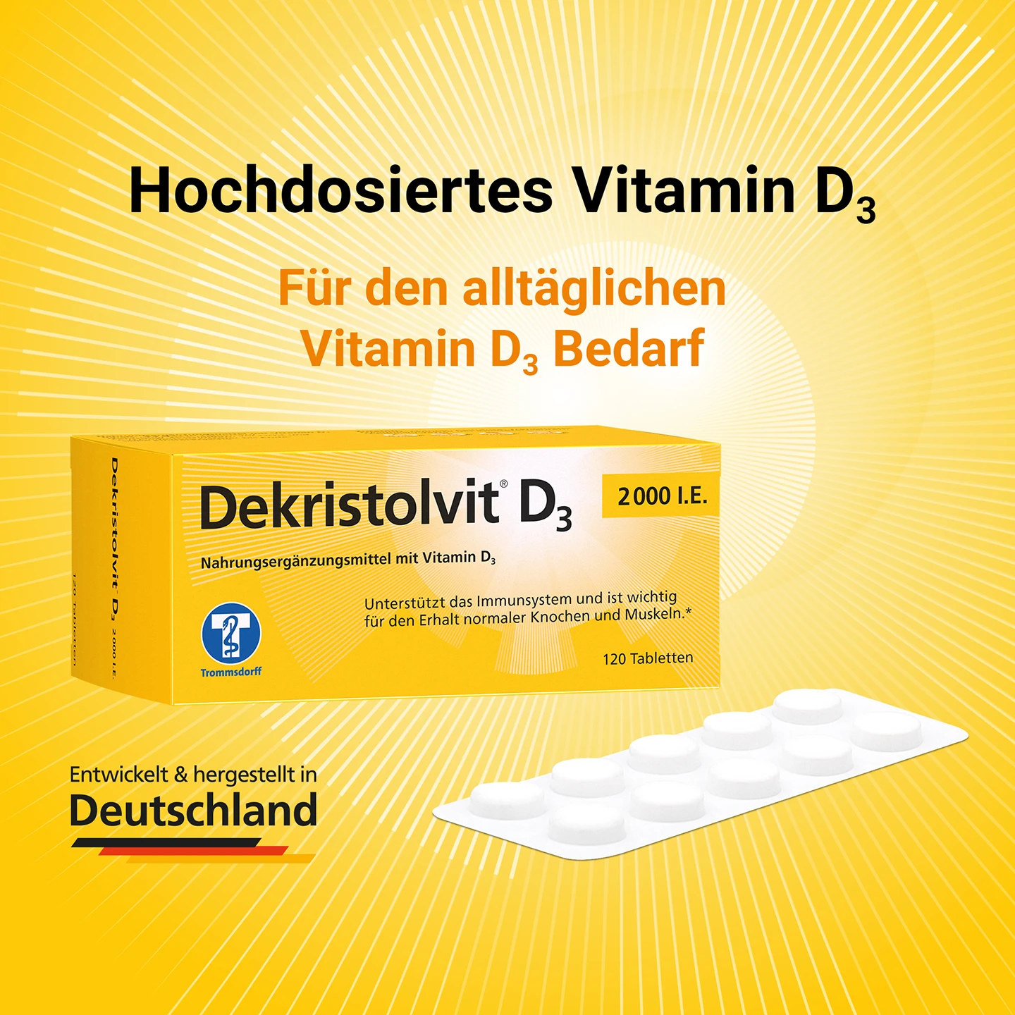 Dekristolvit 2000IE 120 Stück Vitamin D3